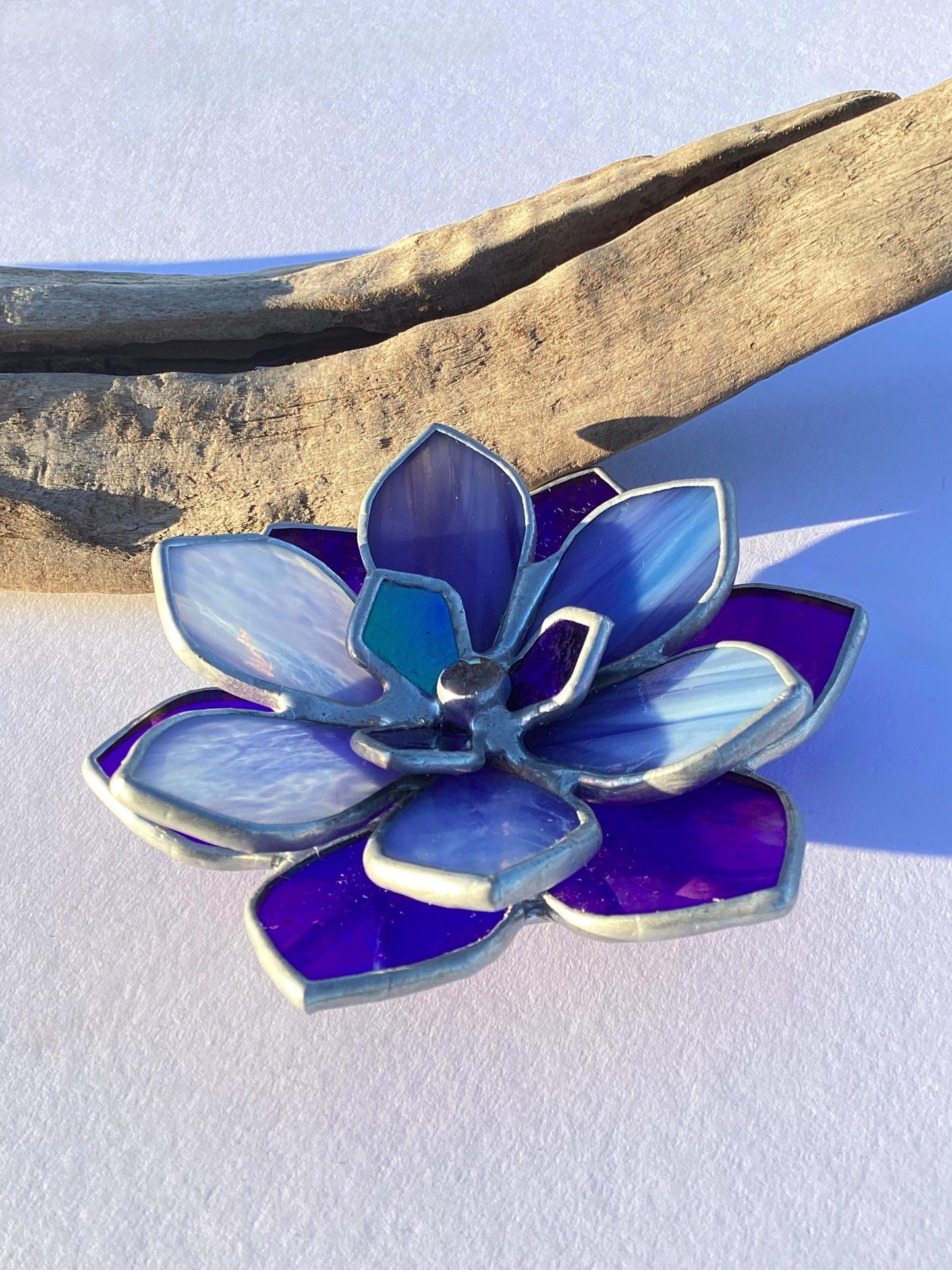 Wispy Blue Glass Succulent